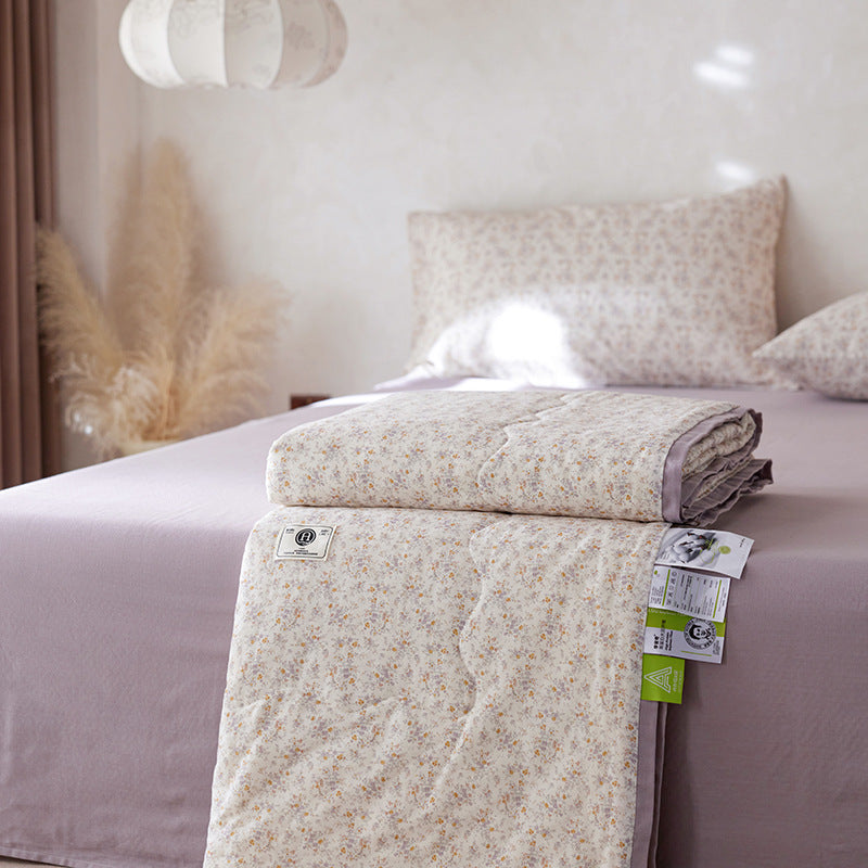 Cotton Double-Layer Yarn Summer Blanket Children's Summer Air-Conditioning Thin Duvet